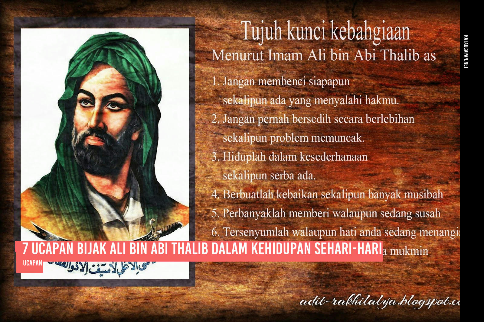 7 Ucapan Bijak Ali Bin Abi Thalib dalam Kehidupan Sehari-hari
